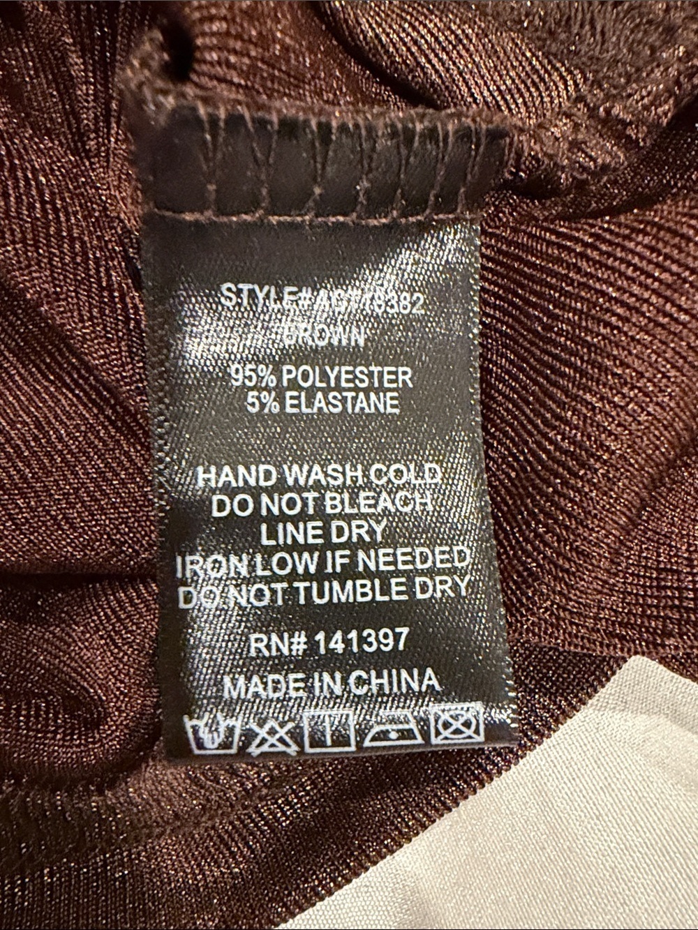 NWOT Astr Shimmery Metallic Brown Draped Cowl Neck Top Size XS - Picture 5 of 8